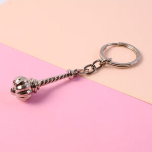 Stylish Metallic Gada Shape Keychain – Unique Design for Men & Women