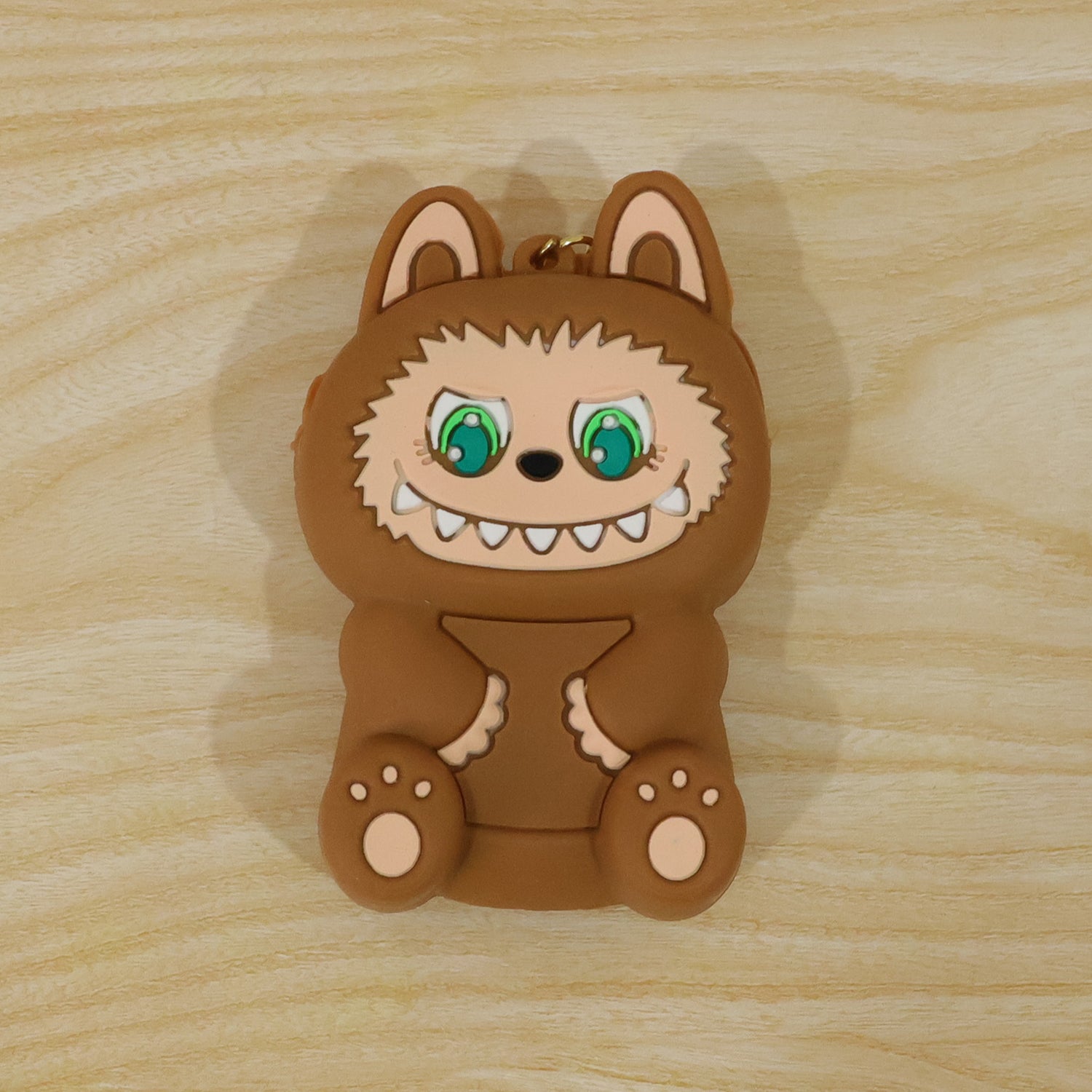 Cute Cartoon Character Mini Silicone Pouch Keychain with Strap (1 Pc) - Image 9