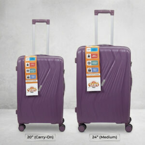 Premium Hard Shell Trolley Luggage Travel Suitcase Set with Spinner Wheels