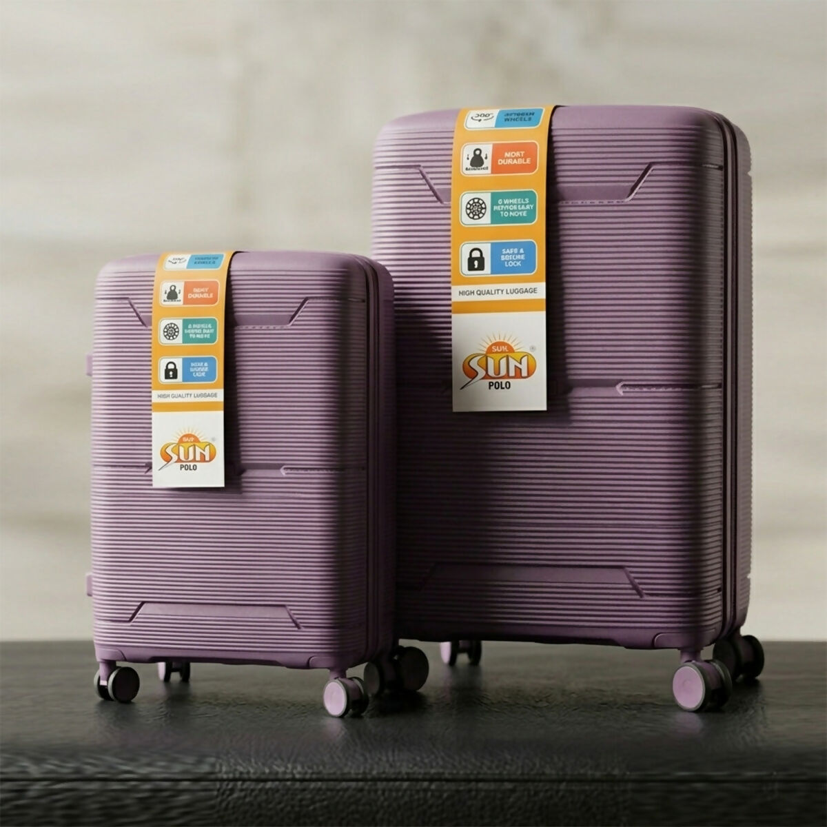 Premium Hard Shell Travel Luggage Set with Spinner Wheels - Image 12