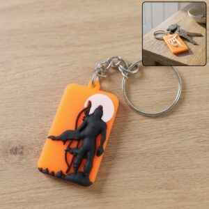 Religious Lord Ram Design Keychain with Premium Textured Finish (1 Pc)