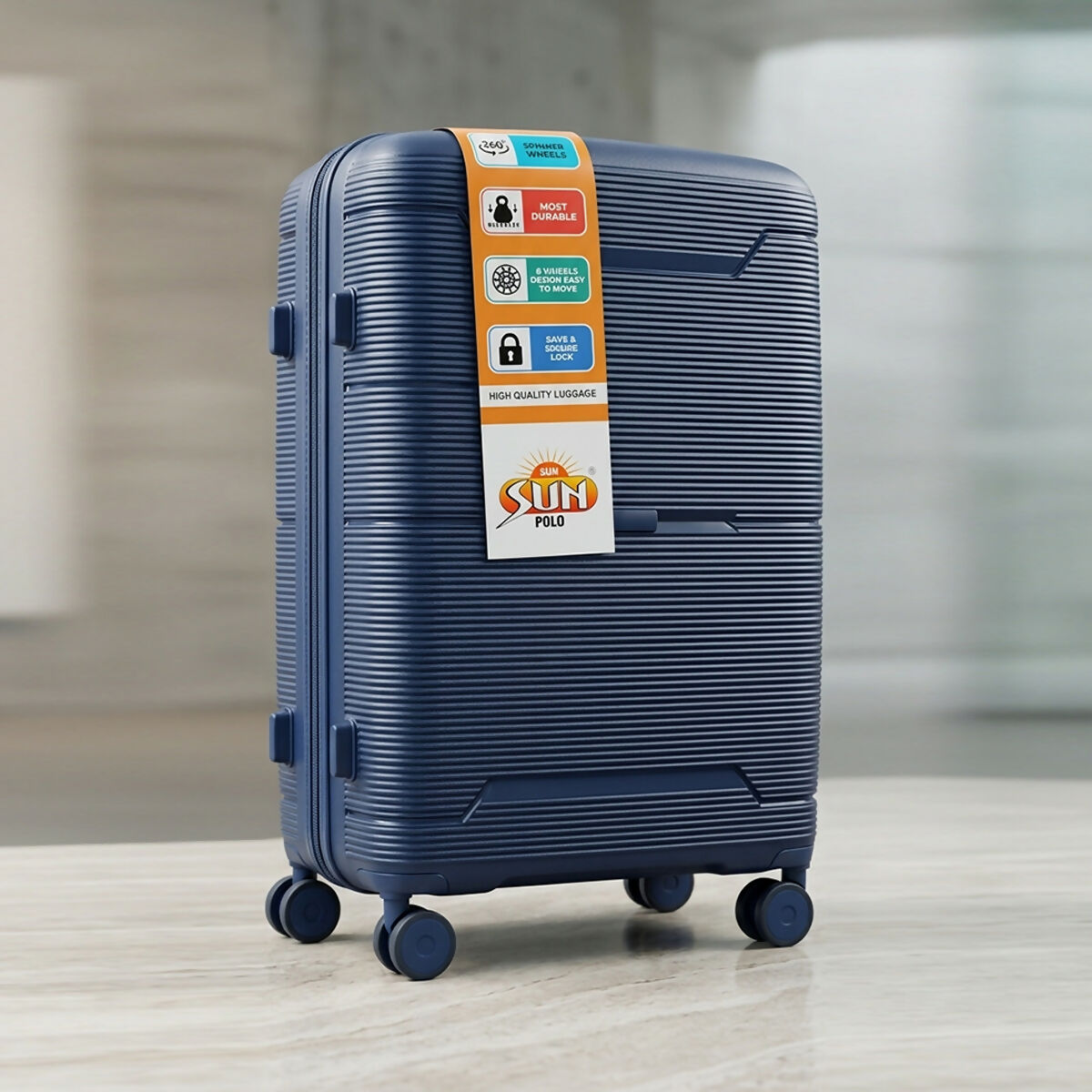 Premium Hard Shell Travel Luggage Set with Spinner Wheels - Image 4