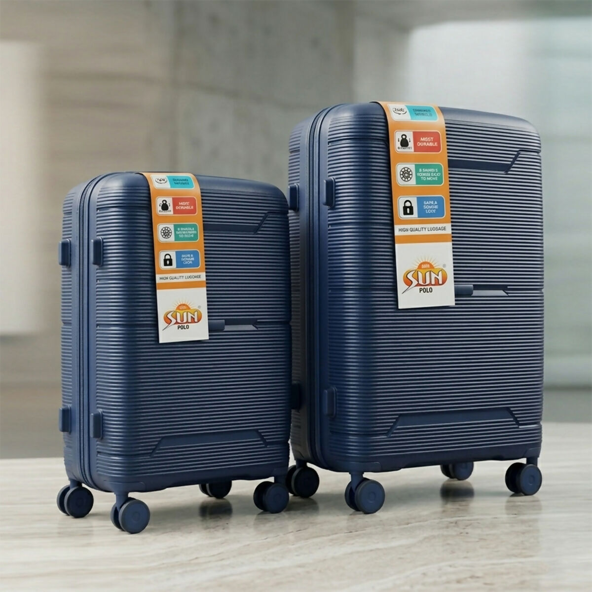 Premium Hard Shell Travel Luggage Set with Spinner Wheels - Image 9