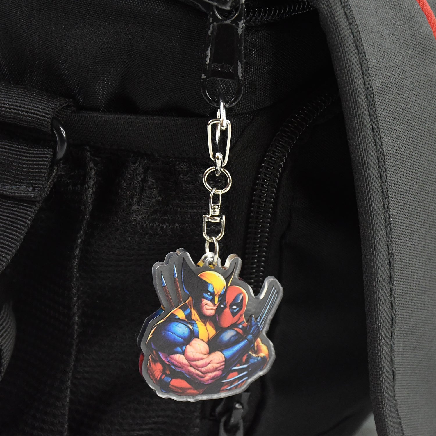 Cartoon Character Acrylic Keychain with Metal Clip - Image 6